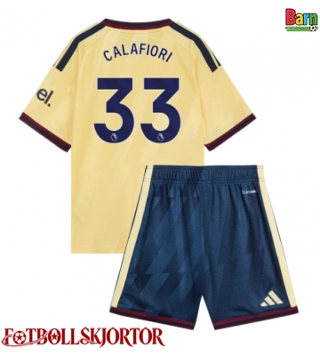 Arsenal Riccardo Calafiori #33 Tredje Kläder Barn 2026-27 Kortärmad (+ Korta byxor)